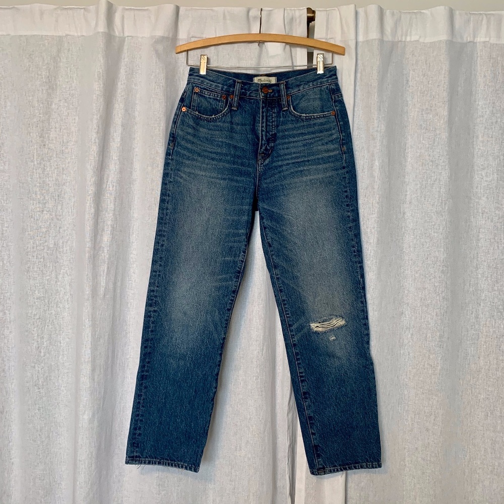 Madewell Classic Straight Jeans in Jade Wash